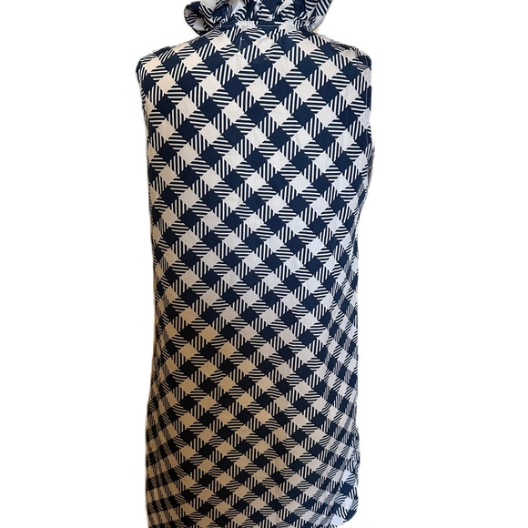 Mud pie navy blue and white sleeveless dress. Size small - Picture 2 of 8